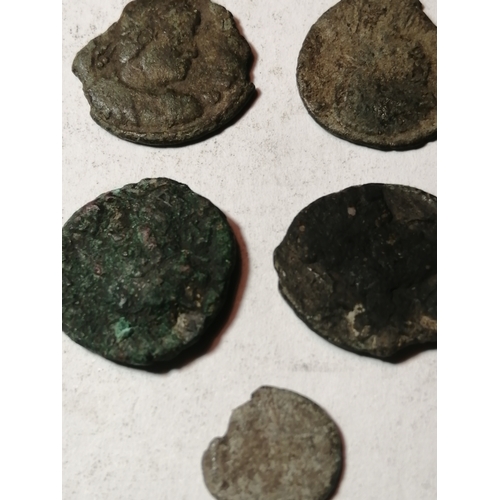 64A - COINS : 5 x Roman coins