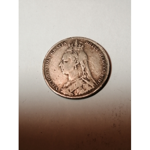 65A - COINS :1891 Victorian shilling