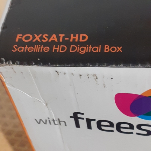 40B - Humax Foxsat - HD Digital box. As new in box with all accessories, instructions and remote