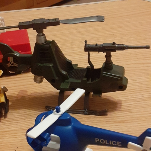 43A - Children's plastic toys. Fire, Police, Delivery lorries etc. Good clean condition
