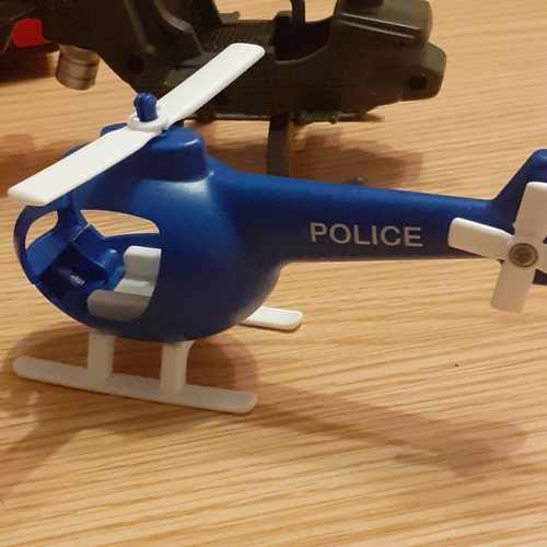43A - Children's plastic toys. Fire, Police, Delivery lorries etc. Good clean condition