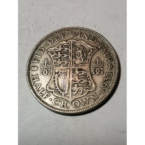 57A - COINS : 1931 silver halfcrown
