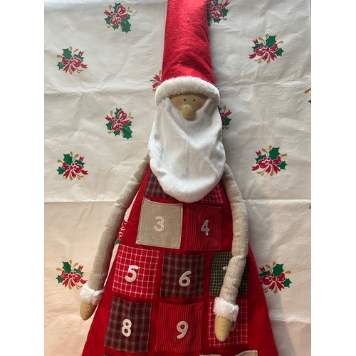 9 - Very large (approximately 5ft) Santa advent calendar to make your own advent calendar