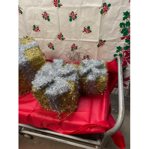 13 - Trio of glittery light up Christmas parcels