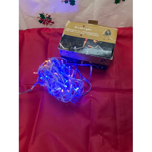 16 - Boxed set of 80 LED multi coloured string lights