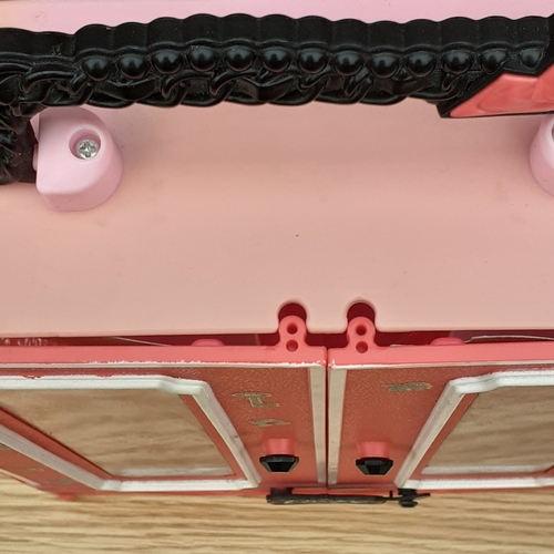 13 - Children's toys. Barbie wardrobe,  Ninja turtle, vintage doll and pull along train and Fisher Price ... 