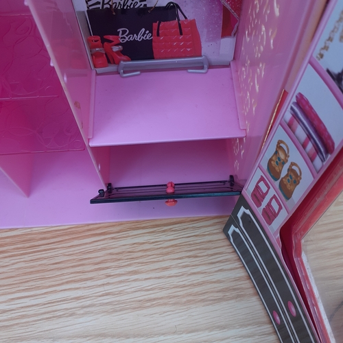 13 - Children's toys. Barbie wardrobe,  Ninja turtle, vintage doll and pull along train and Fisher Price ... 