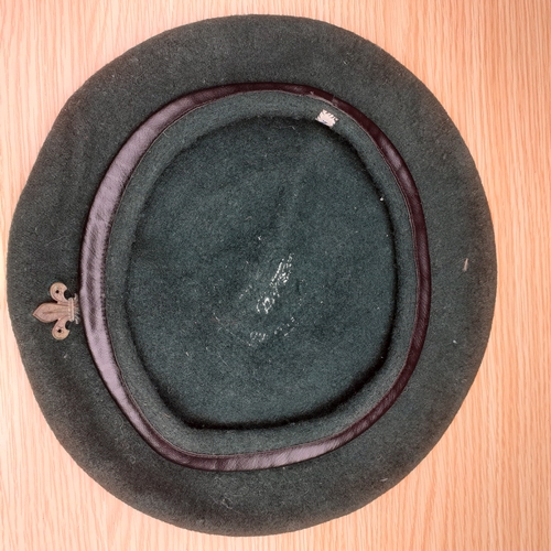 19A - Boy scout beret with cap badge. Shows age. No damage but requires a clean up.