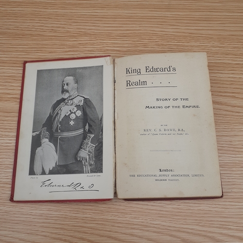 17 - King Edwards Realm. Book presented as a souviner in 1902 to commemorate the Kings coronation. Pages ... 
