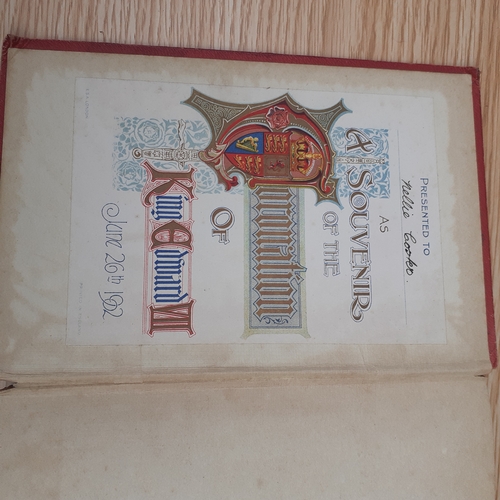 17 - King Edwards Realm. Book presented as a souviner in 1902 to commemorate the Kings coronation. Pages ... 