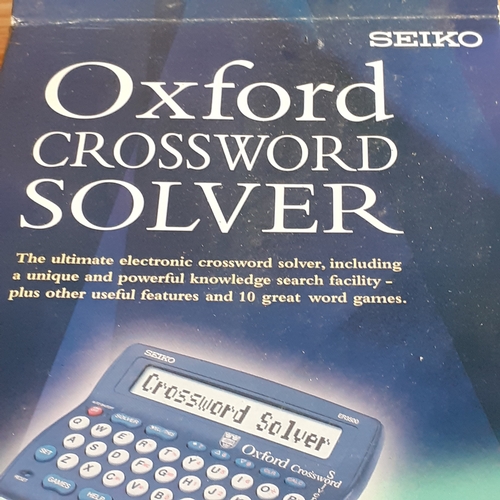 6 - Seiko electronic crossword solver. Model ER 3500. As new in box. Box has some wear.