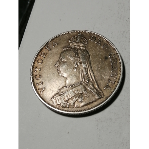 34A - COINS : 1887 Victorian Double florin in good very fine condition