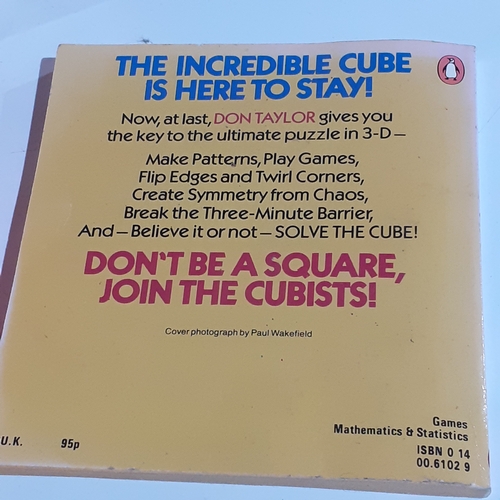 4 - 2 genuine Rubiks cubes, a keyring Rubiks and a solution/instruction book. Very nice clean condition.