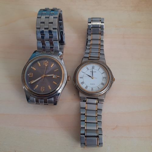 10 - Sekonda watch (boxed) plus a pulsar watch. Stainless Steel bracelets. Good used condition. Both not ... 