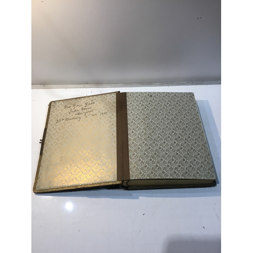 5 - Vintage photo album includes photos inscription in side dates 20th birthday 1907 - also has a penny ... 