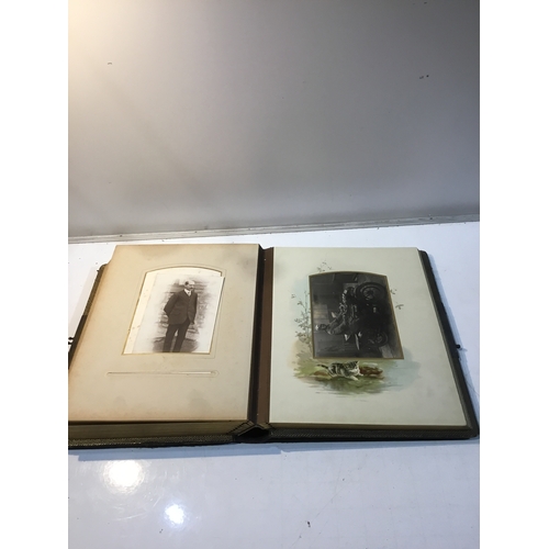 5 - Vintage photo album includes photos inscription in side dates 20th birthday 1907 - also has a penny ... 