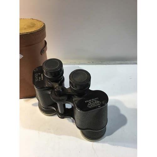 8 - 10x50 field Zuiho Coated optics Binoculars in case