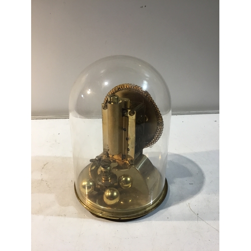 38 - Vintage Kundo Torsion German Anniversary clock in dome