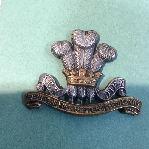 44 - Cheshire earl chesters yeomanry military cap badge