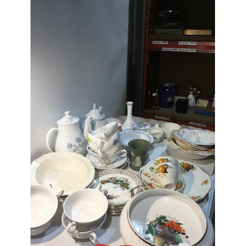 59 - Quanity of china includes - Royal Albert, Spode, 
 Wedgwood & more