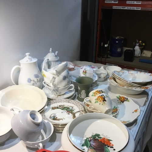 59 - Quanity of china includes - Royal Albert, Spode, 
 Wedgwood & more