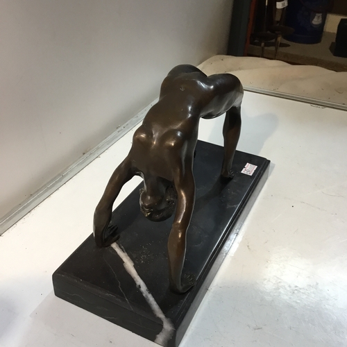 65 - Bronze figure of nude figure - named Milo