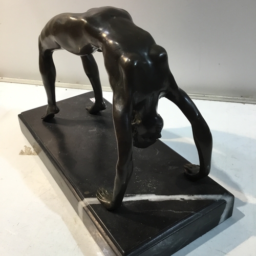 65 - Bronze figure of nude figure - named Milo