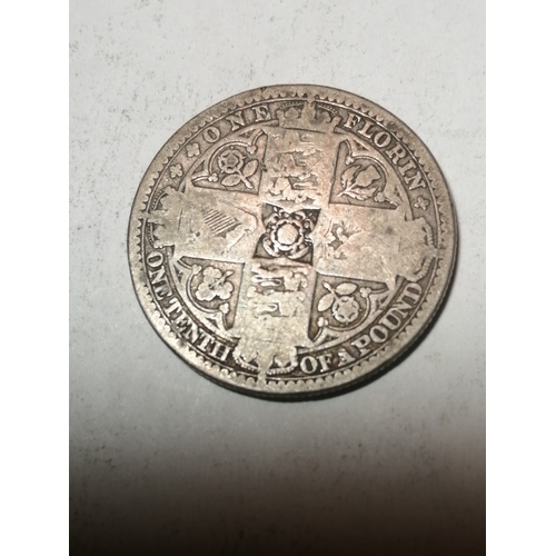 34A - COINS : 1849 Victorian florin