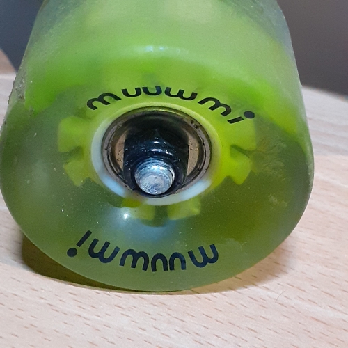 8 - Muuwmi skateboard. Light up wheels. Has been used but overall good condition and great detail