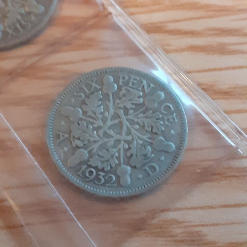 50A - 2 x sixpence, 1932-1933. Condition and detail shown in pictures