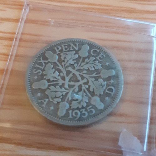 43A - 2 x sixpence, 1935-1936. Condition and detail shown in pictures