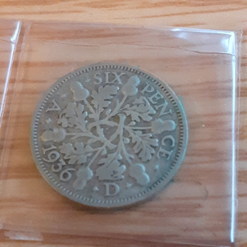 43A - 2 x sixpence, 1935-1936. Condition and detail shown in pictures