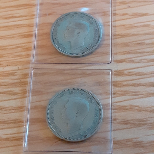 52A - 2 x sixpence, 1937-1938. Condition and detail shown in pictures