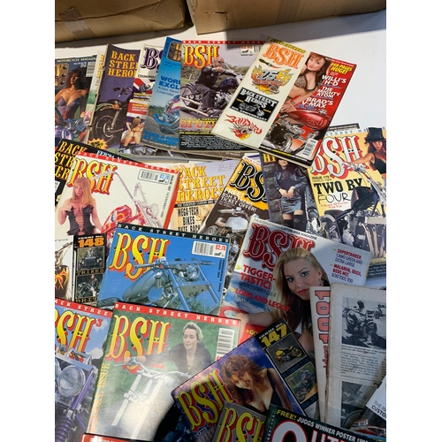 94 - Very very large amount of bikers magazines inc Outlaw biker, Iron horse & BSH - a lot are erotic adu... 