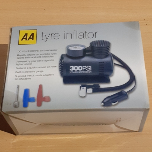 13 - Aa Tyre inflator. Boxed, unopened.