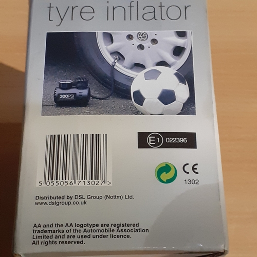 13 - Aa Tyre inflator. Boxed, unopened.