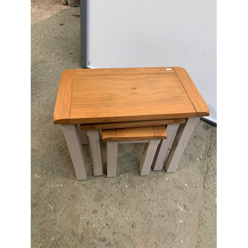 230 - Nice condition modern nest of 3 tables