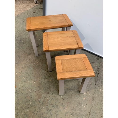 230 - Nice condition modern nest of 3 tables