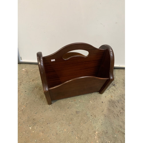 394 - Mahogany Magazine Rack