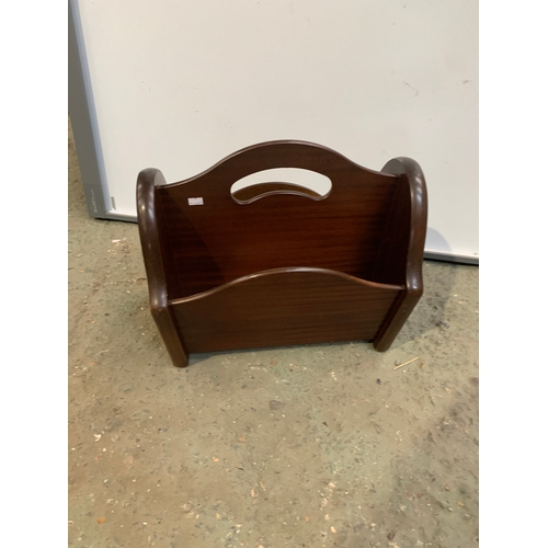 394 - Mahogany Magazine Rack