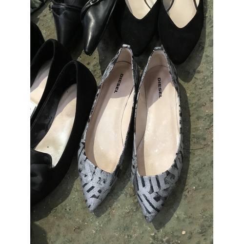 390 - Selection of Women’s Shoes, including Diesel flats. Size 7