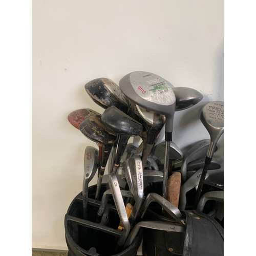 403 - Three Bags of Golf Clubs