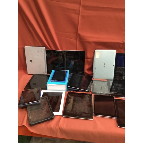 506 - Large quantity of tablets inc Microsoft, ASUS, apple & more - sold as spares