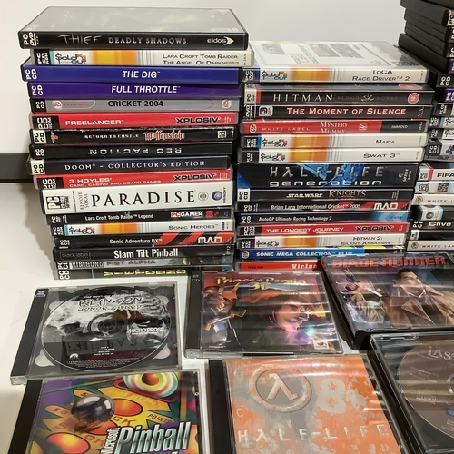 280 - Collection of pc dvd games Includes TOCA, hitman swat 3, tomb raider  & more