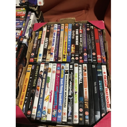 425 - Two Large Boxes of DVDs