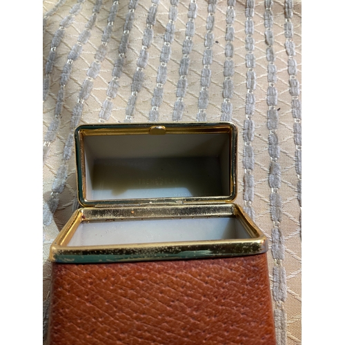 142 - Term Blay leather bound cigarette case