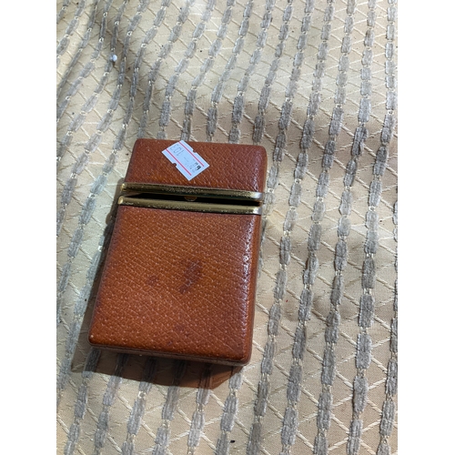 142 - Term Blay leather bound cigarette case