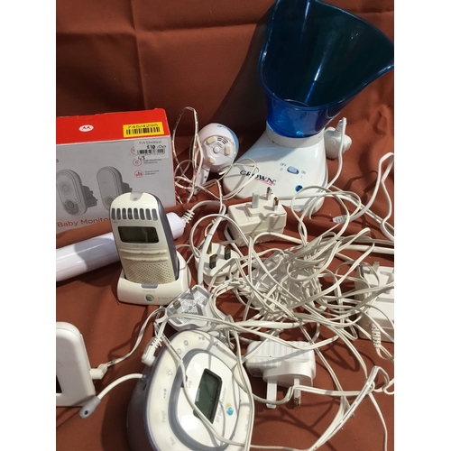 438 - Mixed Lot of Baby Goods including bottle warmer, baby monitor etc