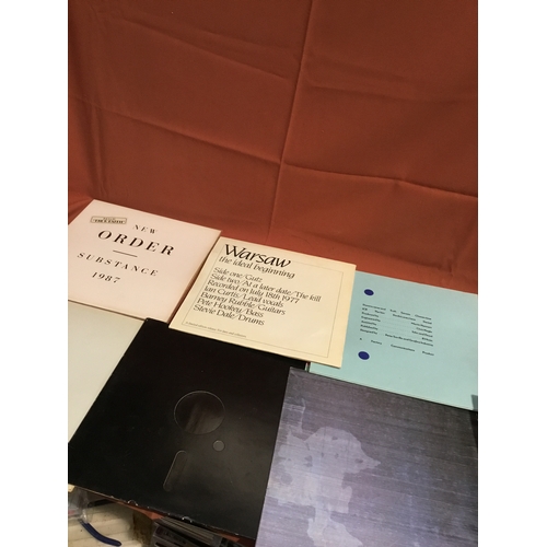 189 - Six new order and Joy Division, 12 inch LP vinyl records