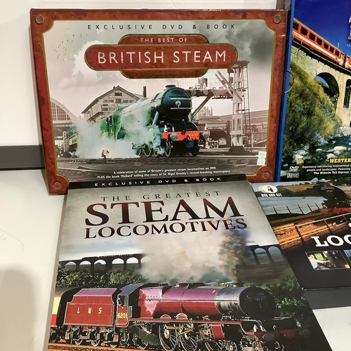 353 - Collection of locomotive books & DVDs